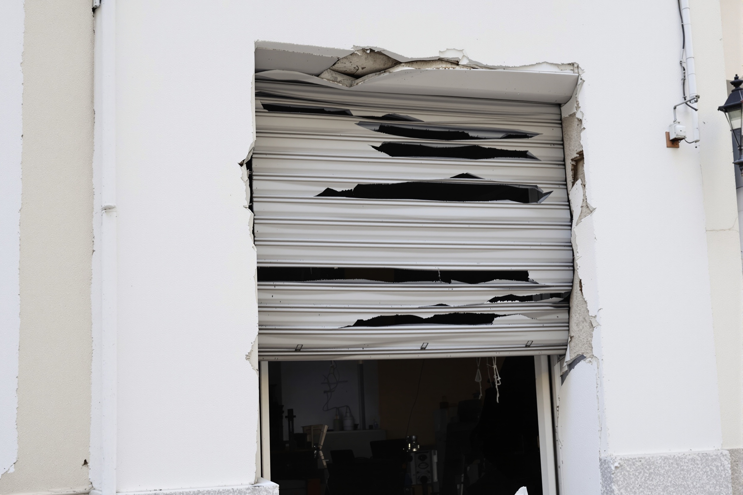 Réparation axe volet Dudelange : tube acier rompu