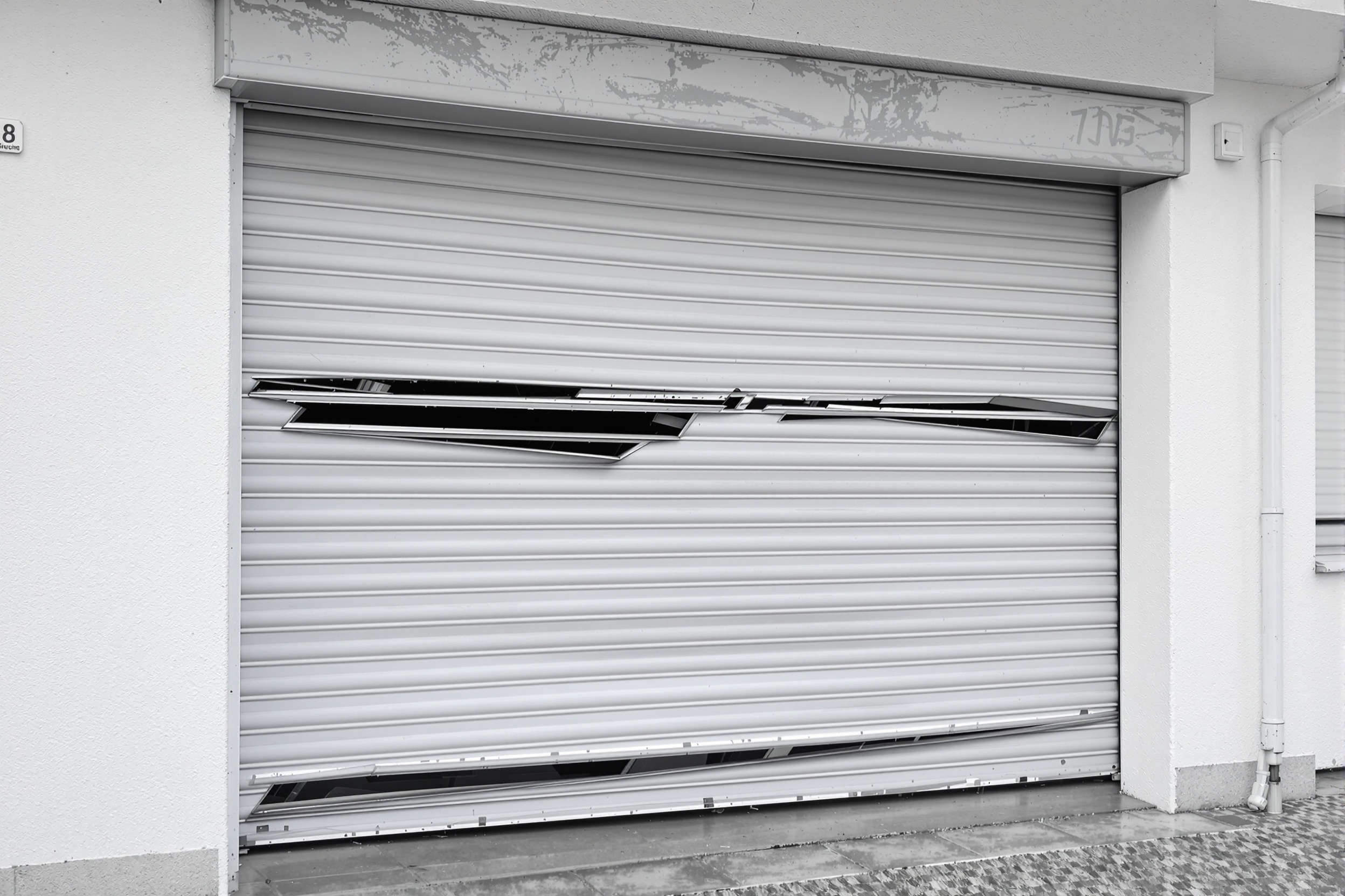 Maintenance volet alu Bertrange : glissières grippées